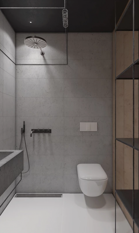 Брутальный серый с приглушенным розовым: одно из самых удачных сочетаний