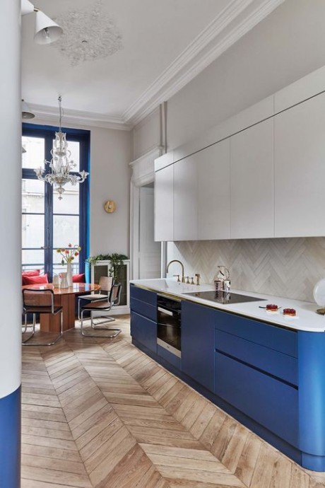 Элегантный интерьер парижской квартиры