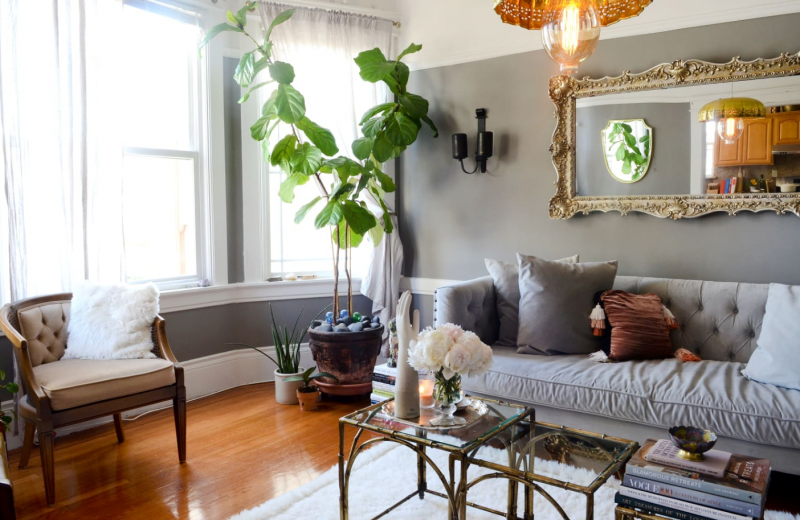Классика и "бохо" в интерьере квартиры в Сан-Франциско