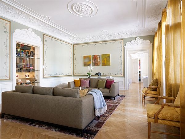 Квартира в классическом стиле и с оригинальными элементами декора в Швеции