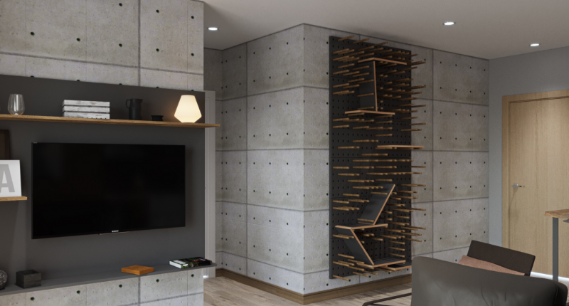 Интерьер в коричневых тонах