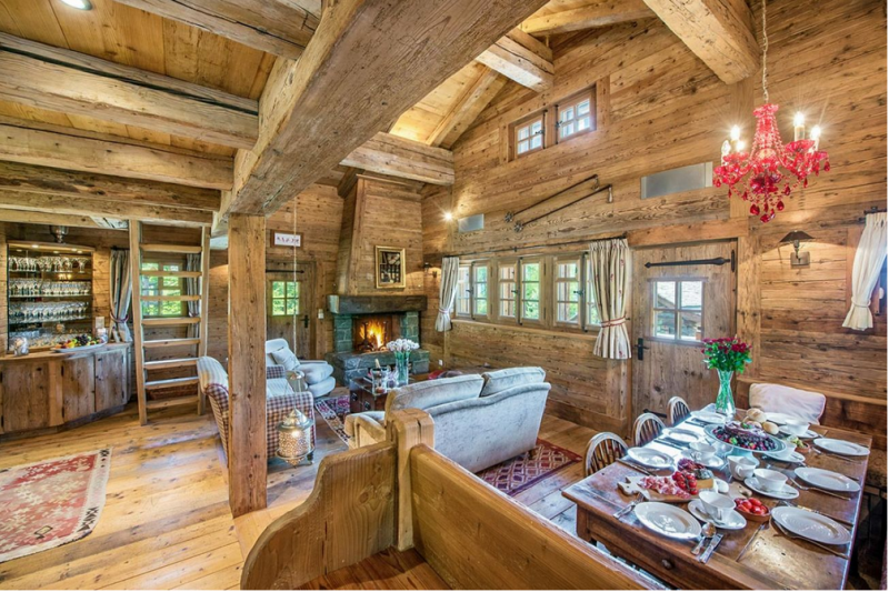 Классическое деревянное шале в Банье, Швейцария