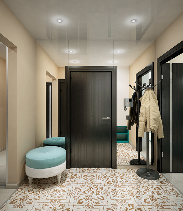 Квартира в бирюзовых тонах