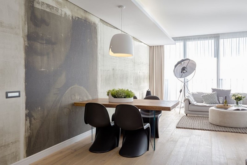 Интерьер комфортного и стильного пентхауса