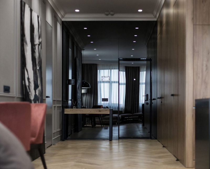 Интерьер современной квартиры в минималистичном  стиле