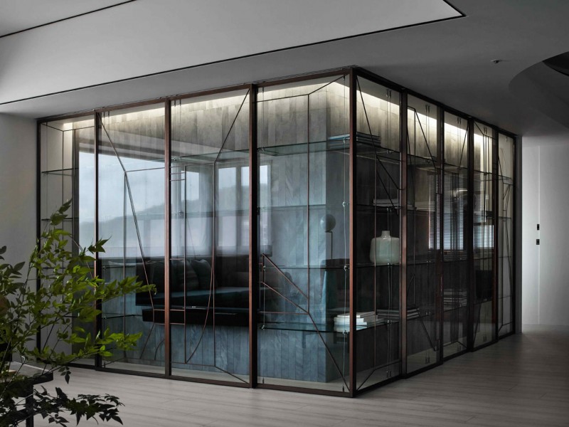 Яркие акценты в интерьере квартиры в Шанхае