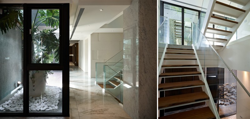 Минималистичная многоуровневая резиденция в Тайбэе