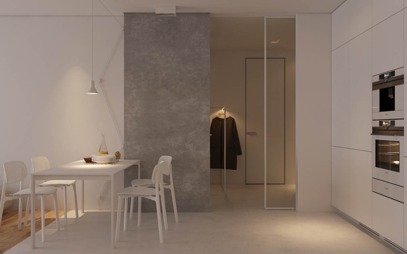 Минималистская квартира площадью 66 кв.м.