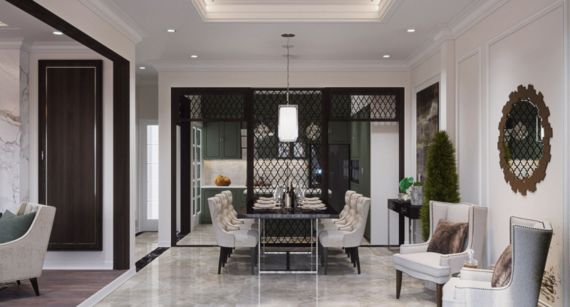 Проект апартаментов в неоклассическом стиле