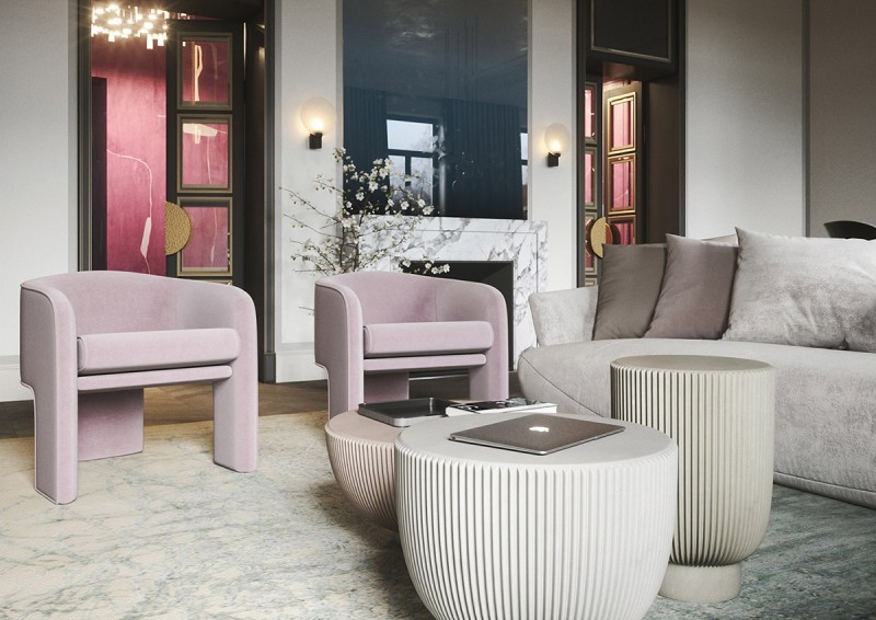 Пудровые оттенки в интерьере Пудровые оттенки в интерьере