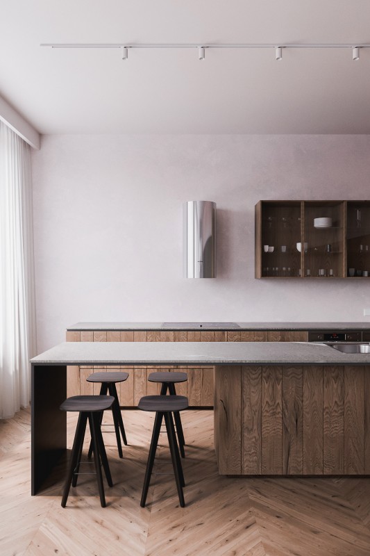 Интерьер квартиры в пастельных тонах