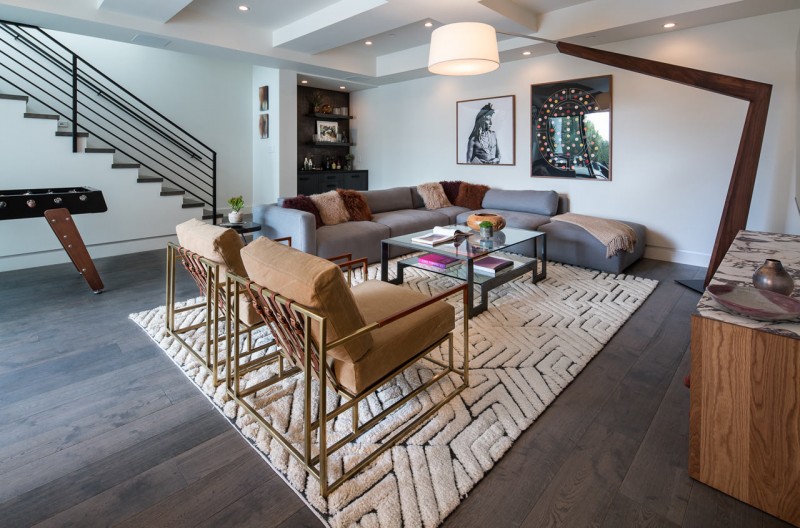 Нейтральная палитра мягких тонов и фактур в интерьере резиденции в Санта-Монике, Калифорния