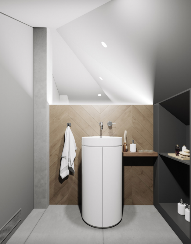 Умеренно аскетичное пространство для молодой семьи с двумя детьми Умеренно аскетичное пространство для молодой семьи с двумя детьми