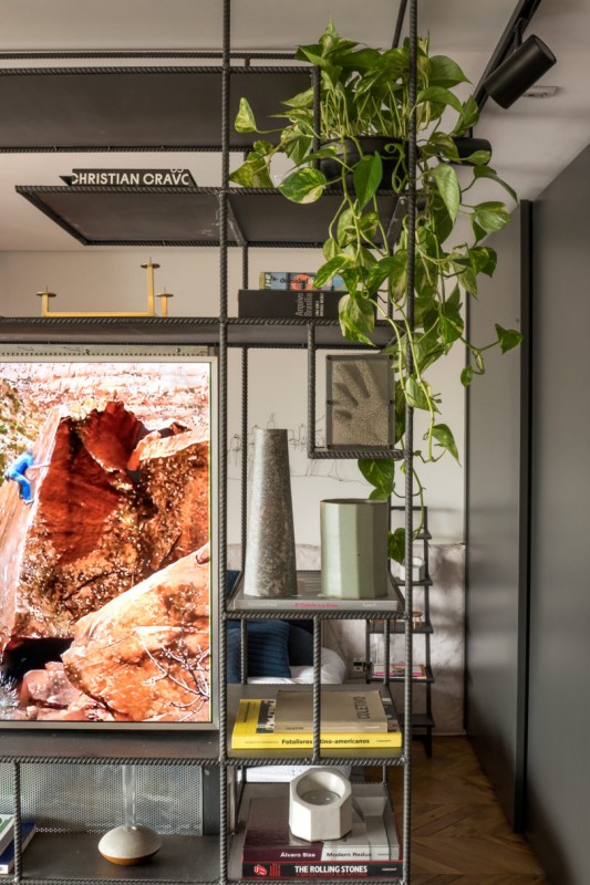 Интерьер квартиры в Сан-Паулу в индустриальном стиле