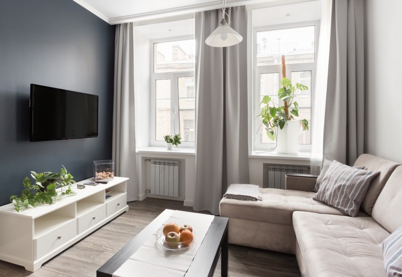 Интерьер квартиры в спокойных светлых тонах Интерьер квартиры в спокойных светлых тонах