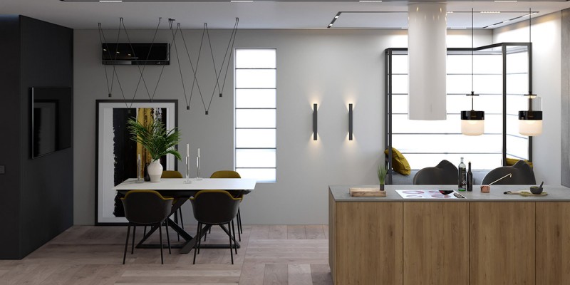 Изящный дом с вертикальными садами и уникальной системой освещения