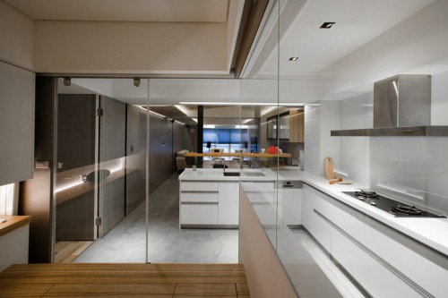 Многофункциональный интерьер апартаментов в Тайбэе