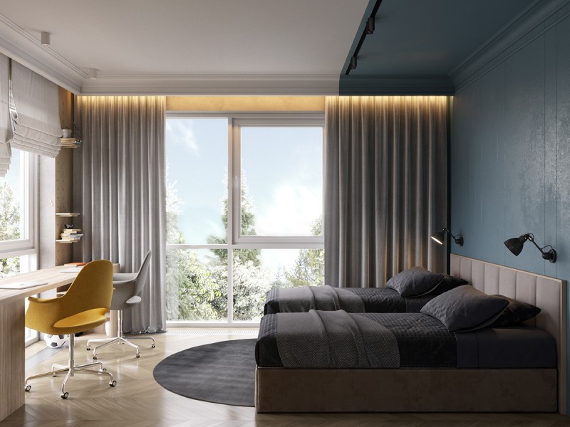 Натуральные материалы и уютная атмосфера в дизайне загородного дома