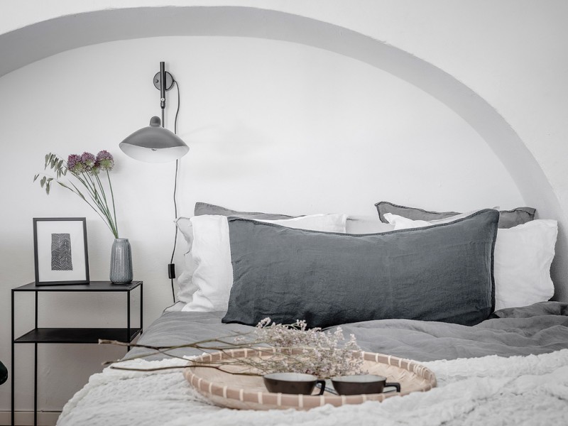 Однокомнатная квартира с мансардой в Швеции Однокомнатная квартира с мансардой в Швеции