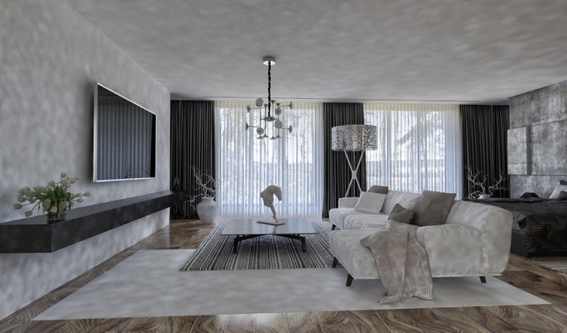 Проект двухэтажного таунхауса с потрясающим дизайном для молодой пары