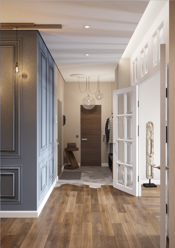 Синие акценты в интерьере