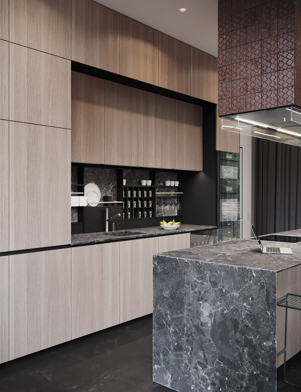 Темный декор с красочными акцентами