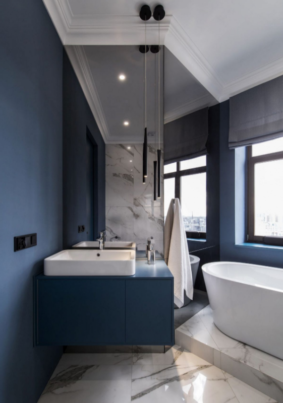 Интерьер современной квартиры в минималистичном  стиле