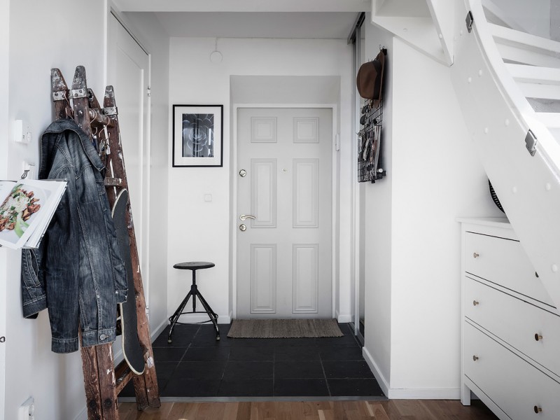 Однокомнатная квартира с мансардой в Швеции Однокомнатная квартира с мансардой в Швеции