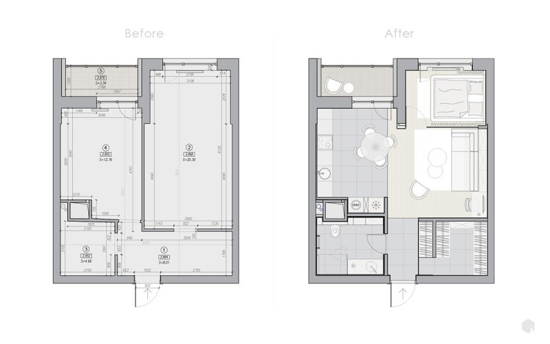 Светлые компактные апартаменты
