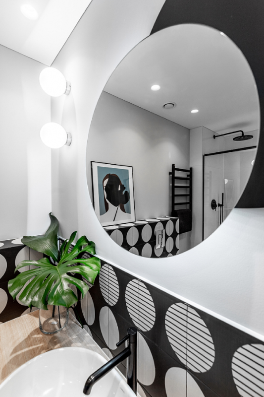 Цветовое разделение пространства в литовском доме Цветовое разделение пространства в литовском доме