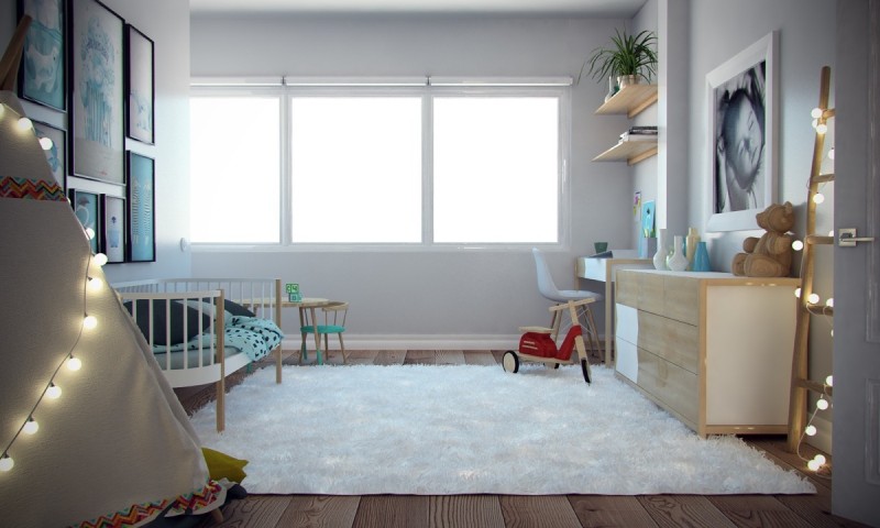 Интерьер просторных уютных апартаментов в Мадриде