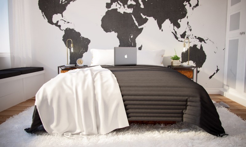 Интерьер просторных уютных апартаментов в Мадриде