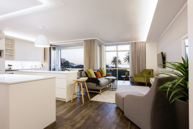 Интерьер уютных апартаментов в Кейптауне Интерьер уютных апартаментов в Кейптауне