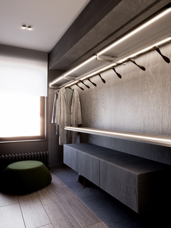 Контрастный дизайн интерьера