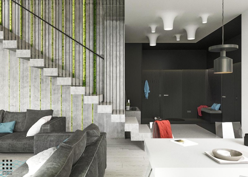 Проект дома, оформленного в спокойных тонах