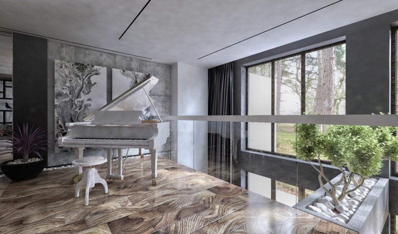 Проект двухэтажного таунхауса с потрясающим дизайном для молодой пары