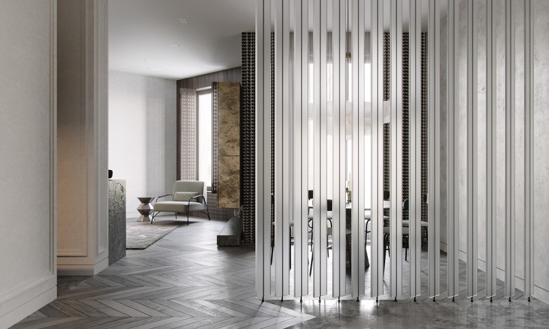 Роскошный интерьер квартиры площадью 107 кв.м.