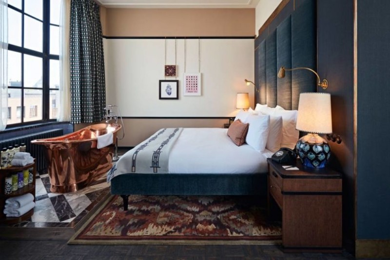 Интерьер отеля Soho House в Амстердаме