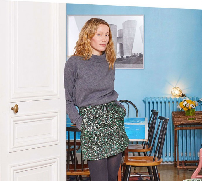 Квартира арт-директора бренда женской одежды Tara Jarmon Коломб Кампана в Париже