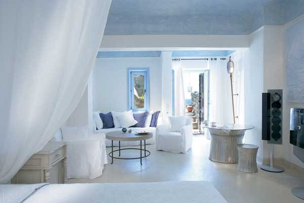 Роскошный отель Mykonos Blu на острове Миконос, Греция