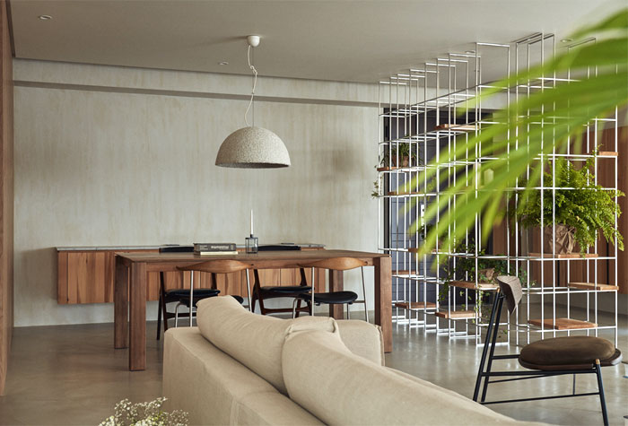 Спокойная и эстетически нежная обстановка квартиры в Тайчжуне, Китай