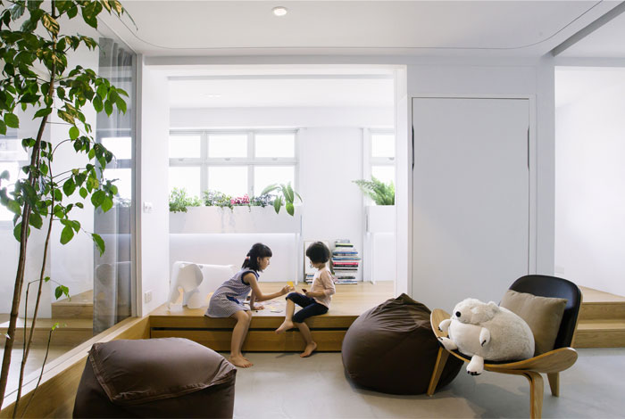 Дом с открытой планировкой и свободным пространством в Сингапуре