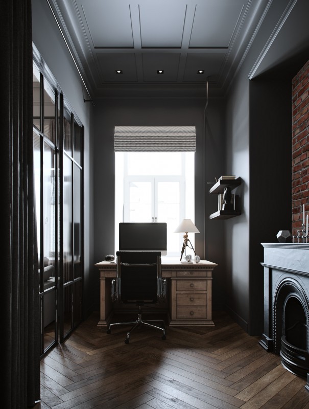 Элегантный интерьер трехкомнатной квартиры