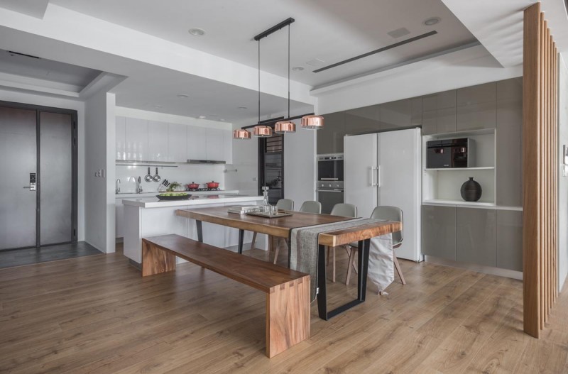 Интерьер апартаментов в городе Таоюань, Тайвань Интерьер апартаментов в городе Таоюань, Тайвань