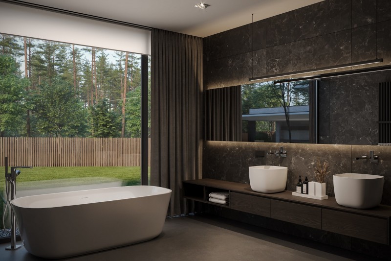 Интерьер дома, выполненный в спокойных, сдержанных тонах Интерьер дома, выполненный в спокойных, сдержанных тонах