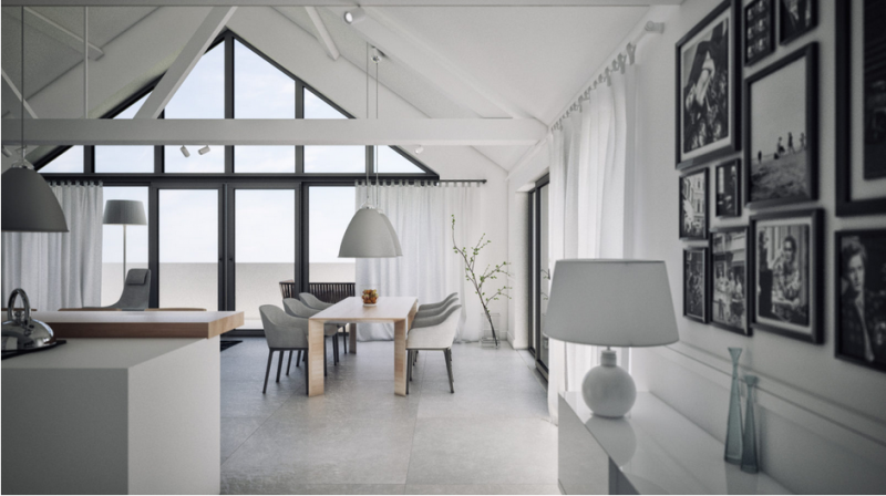 Проект коттеджа недалеко от моря в деревне Тшенсач, Польша