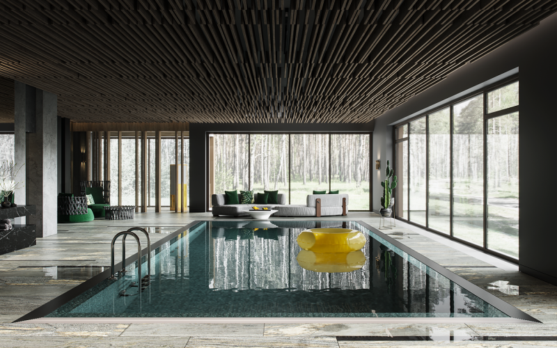 Загородный дом, оформленный в натуральных тонах