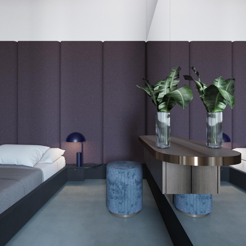 Апартаменты с открытой планировкой, оформленные в приглушенных тонах