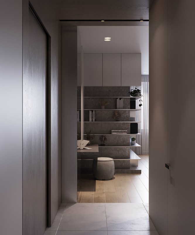 Спокойный шик и элегантная прохлада: интерьер гостиной