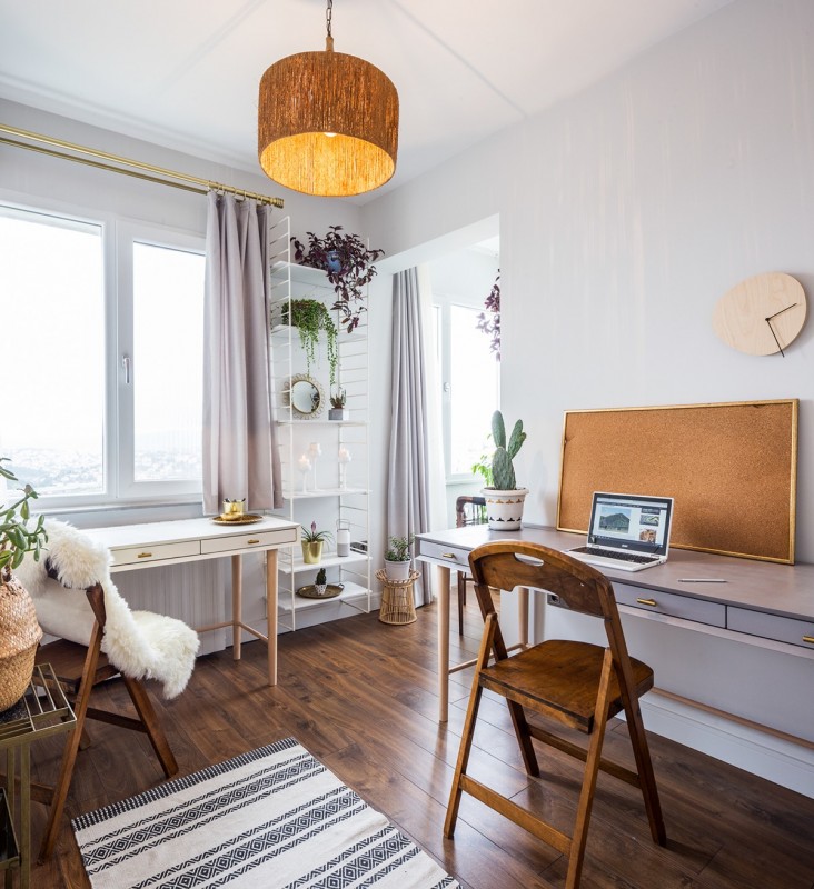 Легкий свежий интерьер апартаментов в Стамбуле